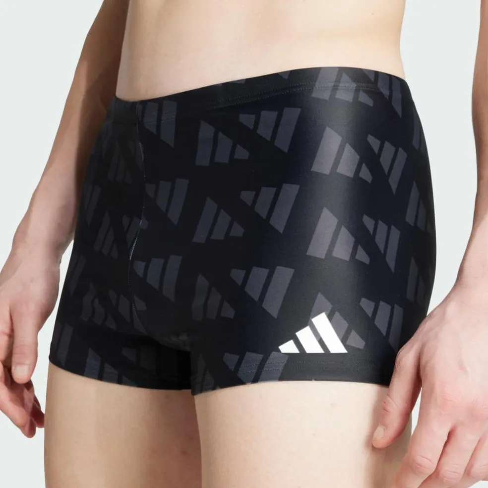 adidas · Logo Graphic 2 Inch Boxer-Badehose