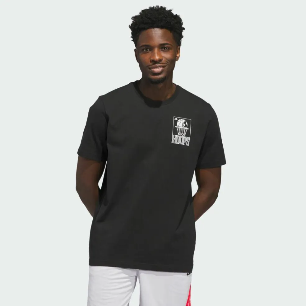 adidas · World Wide Hoops Graphic T-Shirt