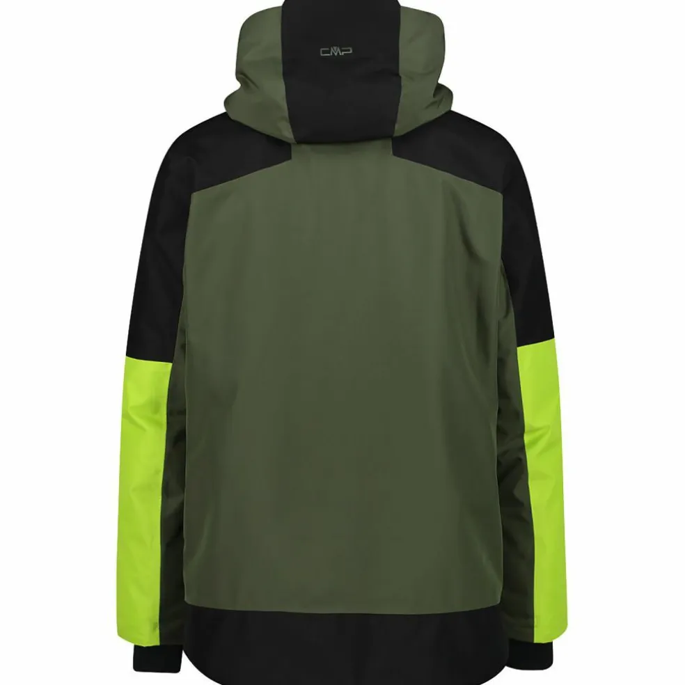 CMP · M JACKET FIX HOOD PL PONGEE JACQUARD+TPU