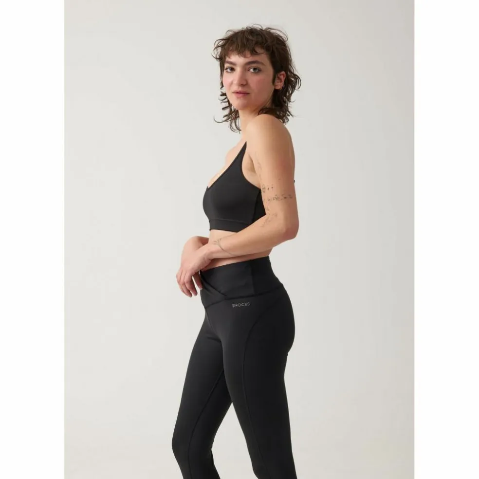 Snocks · High Waist Leggings Damen V Cross