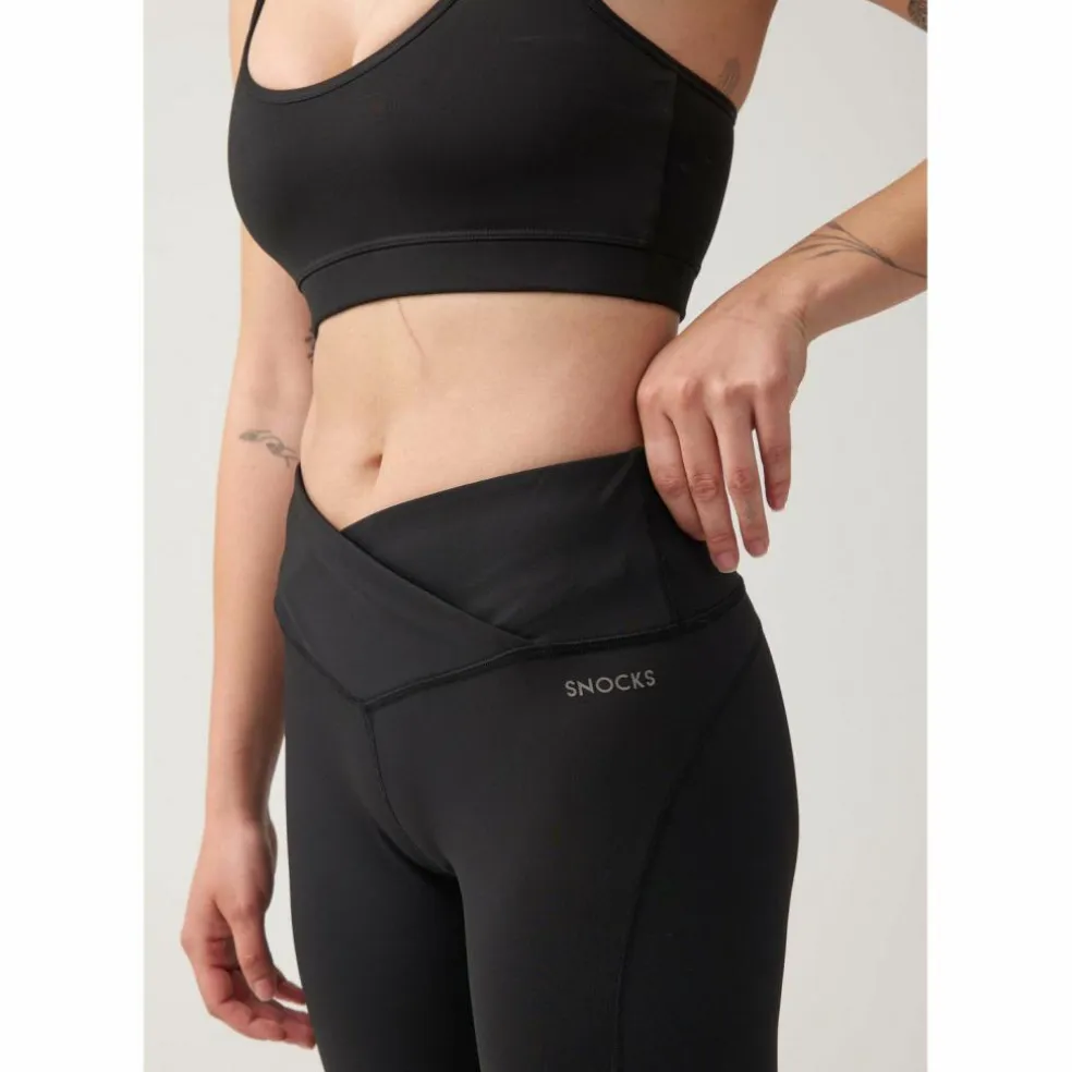 Snocks · High Waist Leggings Damen V Cross